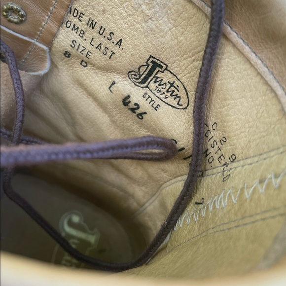 BEAUTIFUL JUSTIN 1990s ROPER BOOTS - Picture 5 of 12